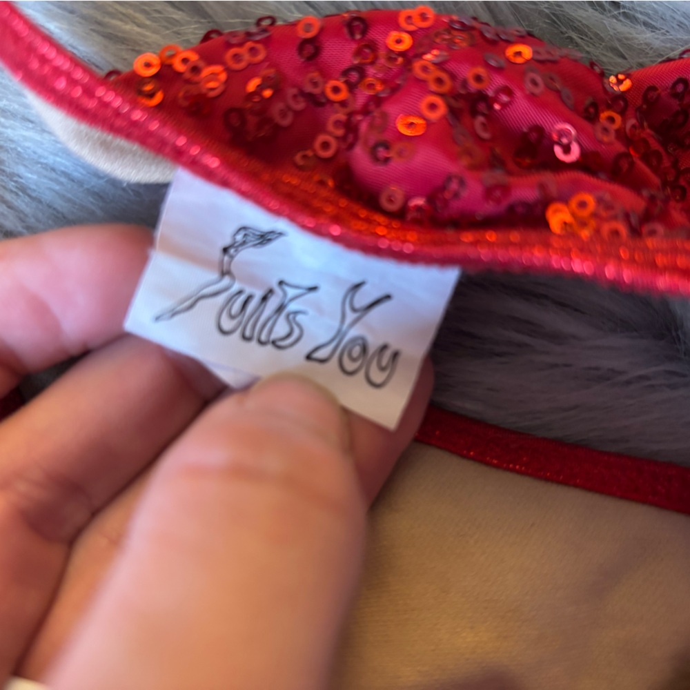 Red Sequin Top by Just You